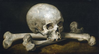 Memento Mori avec un crâne et des os croisés, 1650-63 - Philips Gysels